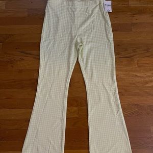 Forever 21 Neon Green Plaid Pants